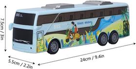 Ônibus RC City Express, ônibus de controle remoto leve, ônibus de controle remoto elétrico, material de proteçã ( AZUL) - Toy King