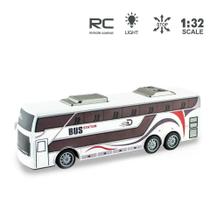 Ônibus RC City Express, ônibus de controle remoto leve, ônibus de controle remoto elétrico, material de proteçã (BRANCO) - Toy King