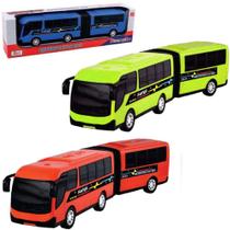 Onibus sanfonado metropolitan bus roda livre colors na caixa - DIVERPLAS