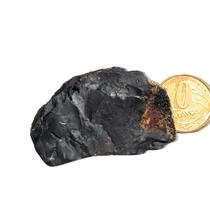 Ônix Preto Pedra Bruto Natural 25 a 50g Média 5cm Tipo B