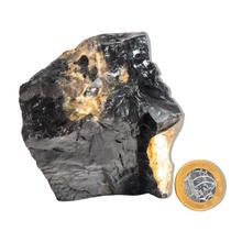 Ônix Preto Pedra Bruto Natural 800 a 1000g Média 12cm Tipo B