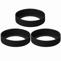 ONLYKXY 3 peças de capa de silicone para base de copo 7,5 cm preta ONLYKXY 3 peças de capa de silicone para base de copo 7,5 cm preta
