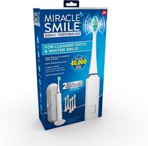 Ontel Miracle Smile Protective Clean remove até 4 x mais placa, escova de dentes elétrica recarregável de longa duração Ontel Miracle Smile Protective Clean remove até 4 x mais placa, escova de dentes elétrica recarregável de longa duração