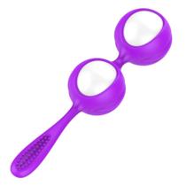 OOXX EIRELI - Bolas Ben-Wa para Pompoarismo em Silicone - Roxo