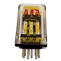 OP3RA4 Relé Industrial 3 Contatos Reversíveis 220VCA 12A 12PINOS Metaltex OP3RA4 Relé Industrial 3 Contatos Reversíveis 220VCA 12A 12PINOS Metaltex