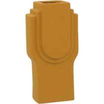 Opala Vaso 25X13X9Cm Cerâmica Amarelo Opala Vaso 25X13X9Cm Cerâmica Amarelo