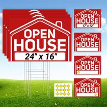 Open House Signs ComboJoy 8 peças, 61 x 41 e 43 x 30 cm, à prova d'água