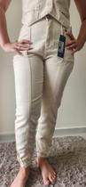 Oppnus Calça Feminina Jogging Linho Ticiane