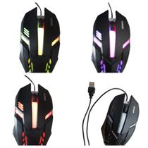 Optical Mouse com fio USB com Luminação colorido