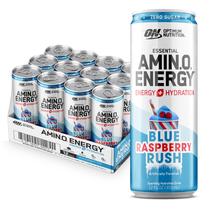 Optimum Nutrition Amino Energy Blue Raspberry - Bebida de Hidratação (355ml - Pacote com 12)