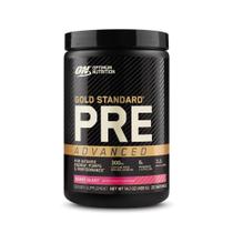 Optimum Nutrition Gold Standard Pré Treino Avançado, com Creatina, Beta-Alanina, L-Citrulina Micronizada e Cafeína para Energia, Keto Friendly, Berry Blast, 20 Porções