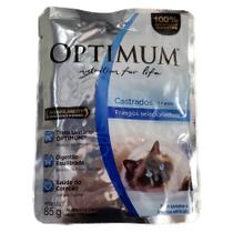 Optimum Sachê para Gatos Castrados Sabor Frango 85g