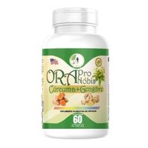 Or a Pr o No bis, Cúr cuma e Gengibre - 60 Cáps fits life