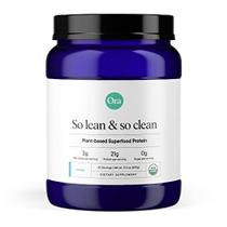 Ora Organic Vegan Protein Powder - 21g de proteína vegetal em pó para mulheres e homens Keto Friendly, Sem glúten, Paleo, Sem laticínios, Sem glúten, Sem soja - Sabor baunilha, 20 porções