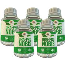 Ora-Pró- Nobis - 60 Caps 500Mg Kit Com - 5 Potes
