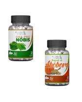 Ora Pro Nóbis + Semente De Abóbora 500 Mg 60 Cáps 2 Potes - Flora viva