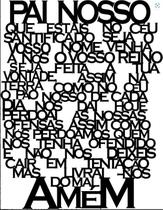 Oração do Pai Nosso em mdf cru pequeno Oração do Pai Nosso em mdf cru pequeno