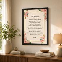 Oração do Pai Nosso Quadro Personalizado Católico Oração do Pai Nosso Quadro Personalizado Católico
