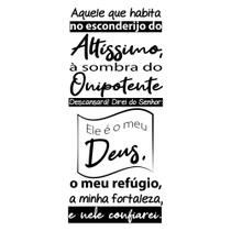 Oração Salmo 91 Adesivo Decorativo Papel Parede Quarto Sala