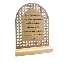 Oração Santo Anjo Gravada a Laser em Pinus Decoração Cristã para Quarto de Bebê Oração Santo Anjo Gravada a Laser em Pinus Decoração Cristã para Quarto de Bebê