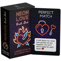 Oracle Deck Metaphoracle Neon Love com cartões-guia 61 unidades