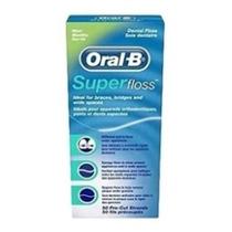 Oral B 50 Fios Superfloss Sabor Menta - 50 Fios Pré-Cortados