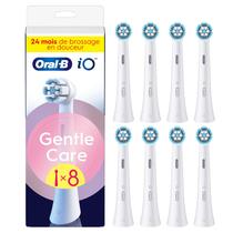 Oral-B iO Gentle Care Series, escovas redondas de reposição originais, adequadas para gengivas sensíveis, 8 Oral-B iO Gentle Care Series, escovas redondas de reposição originais, adequadas para gengivas sensíveis, 8