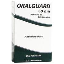Oralguard 50mg Antimicrobiano Para Cães e Gatos - 14 Comprimidos - Castel Pharma