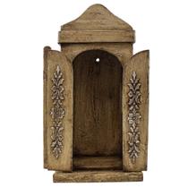 Oratório Capela Com Porta Mdf 33 Cm - Amém Decoração Religiosa