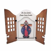 Oratorio Capela Santas Chagas de Jesus MDF Com Porta - FORNECEDOR 14