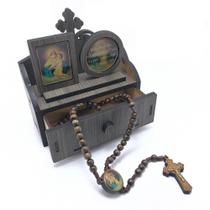 Oratório Com Gaveta e Terço da Mãe Rainha