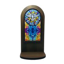 Oratório de Madeira Espírito Santo Grande 45 cm Oratório de Madeira Espírito Santo Grande 45 cm