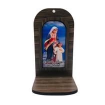 Oratório de Madeira Vitral Maria Passa Na Frente Oratório de Madeira Vitral Maria Passa Na Frente