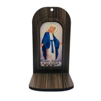 Oratório de Madeira Vitral Nossa Senhora das Graças Oratório de Madeira Vitral Nossa Senhora das Graças