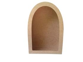 Oratório Liso M 37x25x12 Mdf Madeira Oratório Liso M 37x25x12 Mdf Madeira