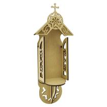 Oratorio para Parede com Crucifixo 20x11,2x51 Mdf Madeira