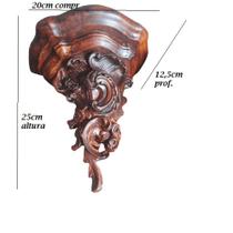 Oratório peanha cor madeira modelo barroco suporte para imagem suporte para santo Oratório peanha cor madeira modelo barroco suporte para imagem suporte para santo