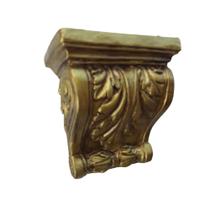 Oratório peanha dourada suporte de parede suporte para santo imagem oratório vaso - vintage ( artesanal )