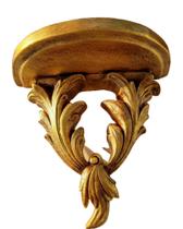 Oratório peanha dourada suporte de parede suporte para santo suporte para imagem oratório vaso