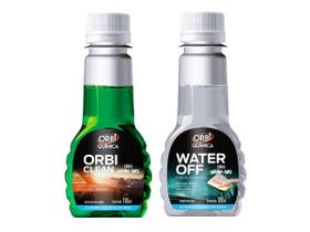 Orbi Clean Limpa Vidros e Restaura o Brilho 100ml + Cristalizador de Vidros Water Off 100ml