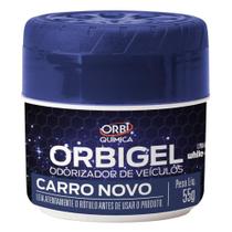 Orbi Gel Odorizador de Veículos Carro Novo 55g - Embalagem com 24 Unidades