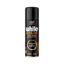 Orbi White Color Tinta Spray Alta Temperatura Preto - 340ml/190g