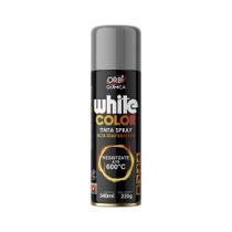 Orbi White Color Tinta Spray Aluminio Alta Temperatura - 340ml/190g