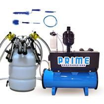 Ordenhadeira Mecânica Bomba de Vacuo 300 Litros, Motor 1 Cv, 1 Conjunto Duplo