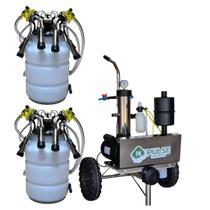 Ordenhadeira Mecânica Móvel Inox Bv 450 Com 2 Conjuntos Duplos Ordenhadeira Mecânica Móvel Inox Bv 450 Com 2 Conjuntos Duplos