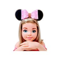 Orelha Minnie Brilhante Arco Tiara Fantasia - Closet kids rc