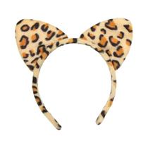Orelhas De Animais Bandana Dos Desenhos Animados Pelúcia Cão Zebra Tigre Cosplay Festa De Halloween