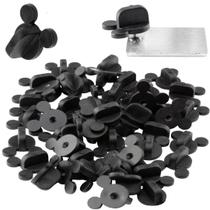 Orelhas de mouse de borracha de PVC Pin Backs (50 unidades) para alfinetes Disney