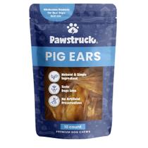 Orelhas de porco para cães Pawstruck Bulk Pork Dental Treats 10 unidades