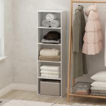 Organização de armazenamento de roupas e armários Furinno Reed 5-Tier Organização de armazenamento de roupas e armários Furinno Reed 5-Tier
